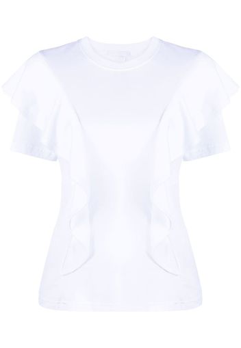 Chloé T-shirt con ruches - Bianco