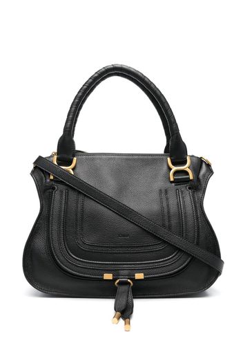 Chloé Marcie leather tote-bag - 001 BLACK