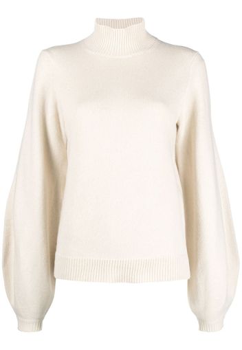 Chloé roll-neck cashmere jumper - Bianco