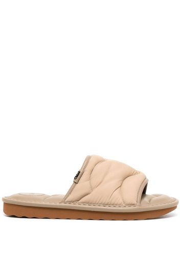 Chloé Maxie quilted sandals - Marrone