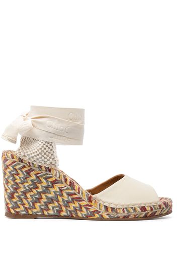 Chloé Piia open-toe espadrilles - Bianco