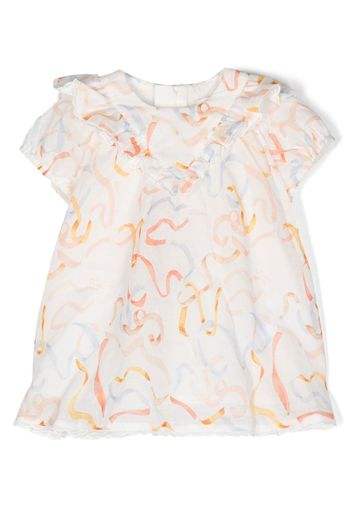 Chloé Kids Abito con stampa - Bianco