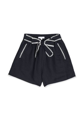 Chloé Kids Shorts con fiocco - Blu