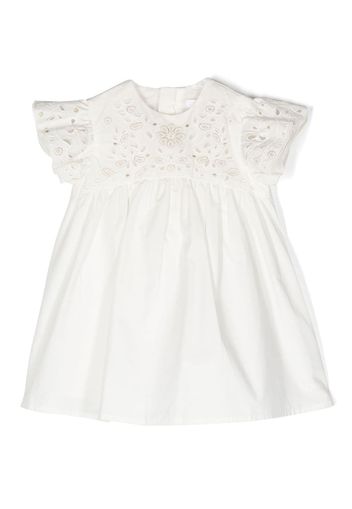 Chloé Kids broderie anglaise party dress - Bianco