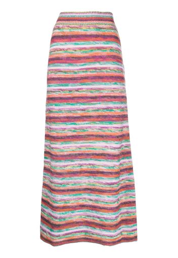 Chloé striped midi skirt - Rosa