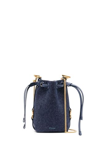 Chloé mini Marcie bucket bag - Blu