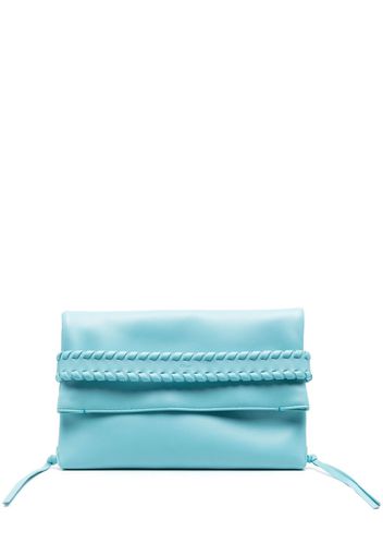 Chloé Mony whipstitched clutch bag - Blu