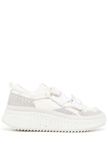 Chloé Nama touch-strap sneakers - Bianco