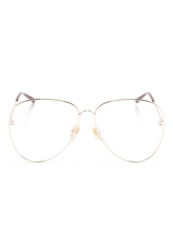 Chloé Kids thin-arms pilot-frame glasses - Oro
