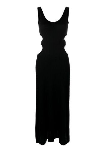 Chloé crinkled-effect tank maxi dress - Nero