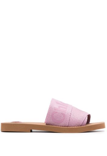 Chloé Woody flat slides - Rosa