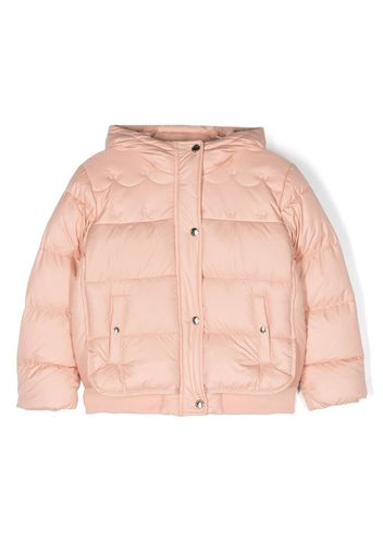 Chloé Kids Giacca con cappuccio trapuntata - Rosa