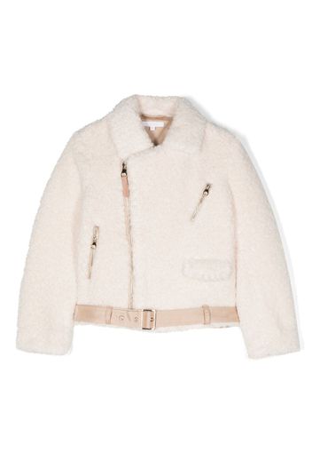 Chloé Kids Giacca biker - Bianco