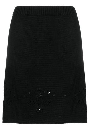 Chloé high-waisted knitted skirt - Nero