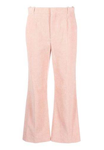 Chloé Pantaloni a coste crop - Rosa