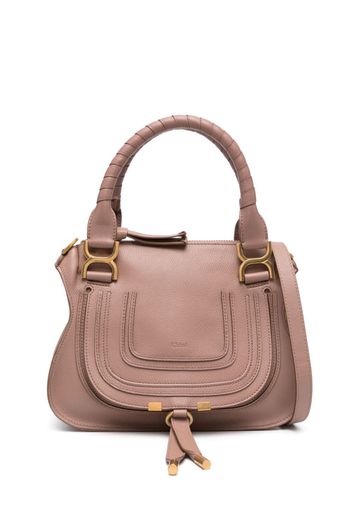 Chloé small Marcie logo-debossed tote bag - Rosa