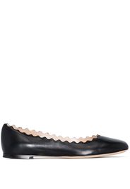 Chloé Lauren leather ballerina pumps - Nero