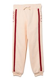 Chloé Kids Pantaloni sportivi con banda laterale - Rosa