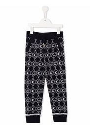 Chloé Kids C-jacquard knitted trousers - Blu