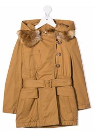 Chloé Kids Parka con cappuccio - Marrone