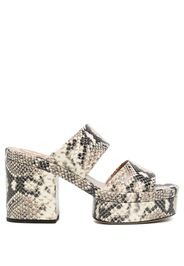 Chloé 110mm leather snakeskin sandals - Marrone