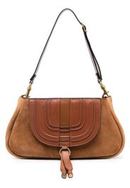 Chloé Marcie suede shoulder bag - Marrone