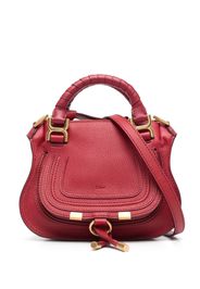 Chloé Borsa a spalla con logo goffrato - Rosso