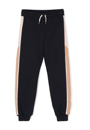 Chloé Kids colour-block cotton track pants - Blu