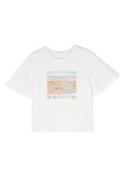 Chloé Kids logo-print organic cotton T-shirt - Bianco