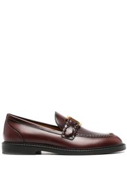 Chloé Marcie leather loafers - Rosso