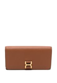 Chloé logo-plaque leather wallet - Marrone