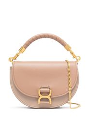 Chloé Marcie flap leather tote bag - Rosa