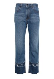 Chloé Jeans Masaya crop a vita media - Blu