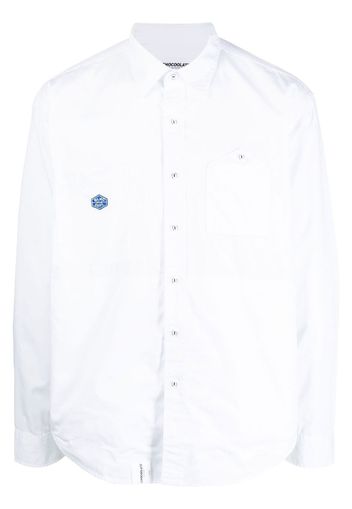 CHOCOOLATE Camicia con applicazione - Bianco