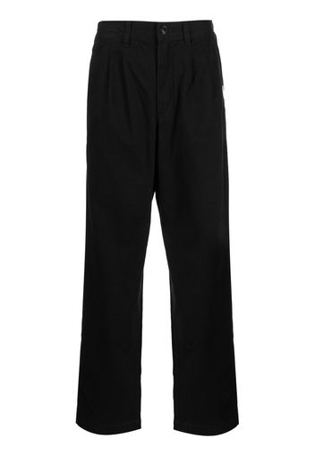 CHOCOOLATE Pantaloni dritti con pieghe - Nero