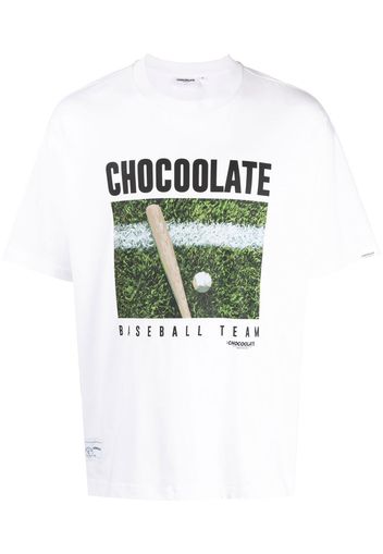 CHOCOOLATE T-shirt con stampa grafica - Bianco