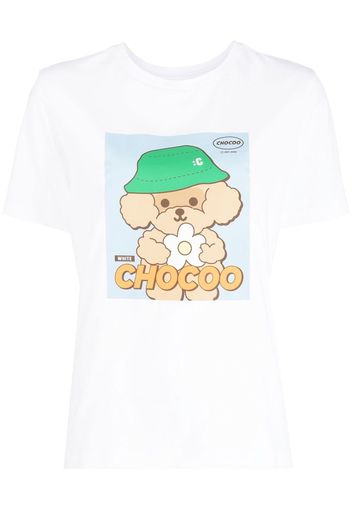 CHOCOOLATE T-shirt con stampa grafica - Bianco