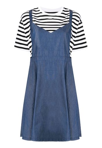 CHOCOOLATE layered T-shirt dress - Blu