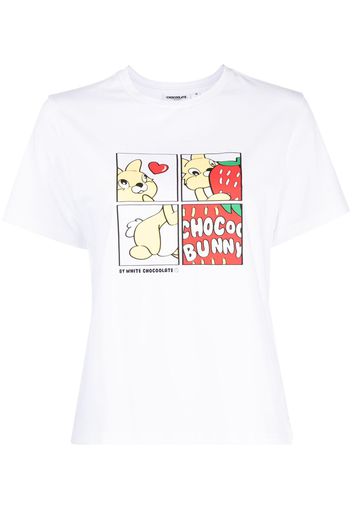 CHOCOOLATE T-shirt con stampa grafica - Bianco