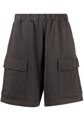 CHOCOOLATE logo-print cotton track shorts - Grigio