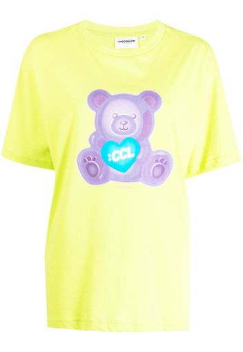 CHOCOOLATE bear-print cotton T-shirt - Verde