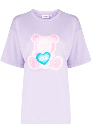 CHOCOOLATE bear-print cotton T-shirt - Viola