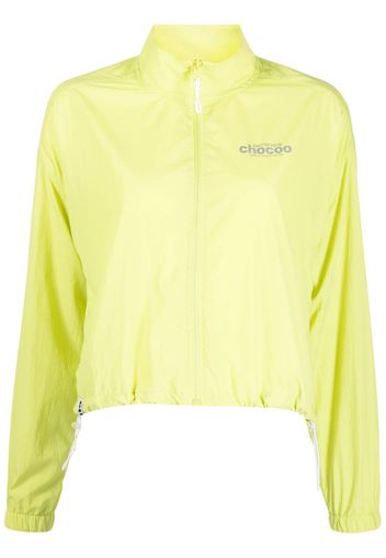 CHOCOOLATE reflective-logo zipped jacket - Verde