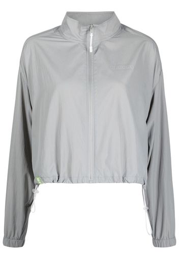 CHOCOOLATE reflective-logo zipped jacket - Grigio