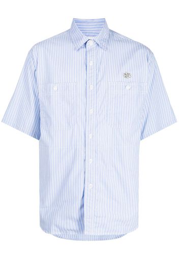 CHOCOOLATE pinstripe-pattern cotton shirt - Blu