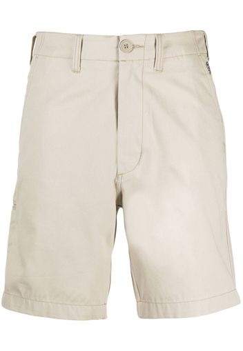 CHOCOOLATE logo-patch cotton bermuda shorts - Toni neutri