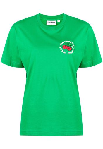 CHOCOOLATE logo-print cotton T-shirt - Verde