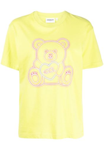 CHOCOOLATE T-shirt con stampa Teddy Bear - Giallo