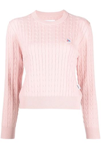 CHOCOOLATE Maglione con applicazione logo - Rosa