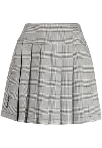 CHOCOOLATE houndstooth-print pleated skirt - Nero